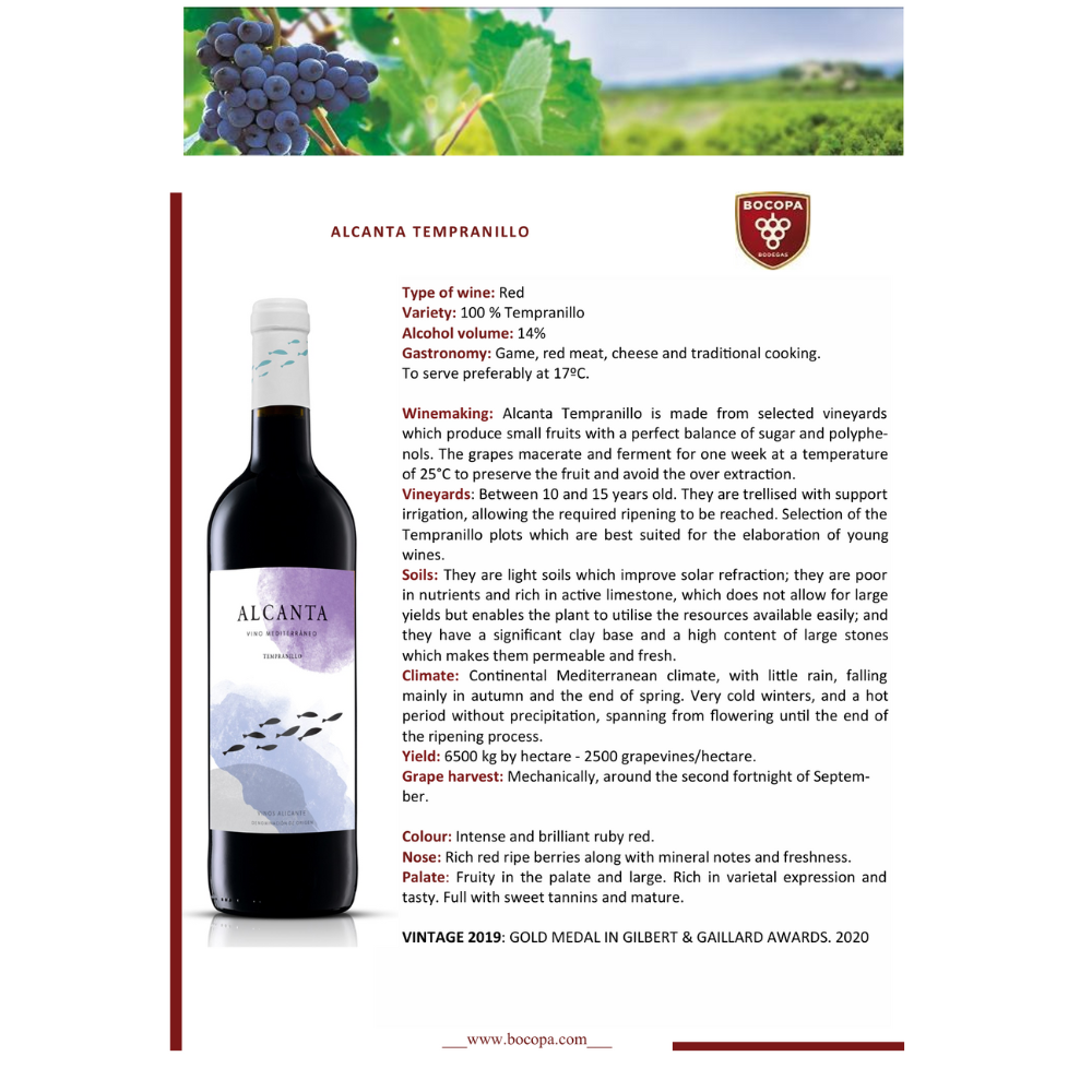 Alcanta Tempranillo